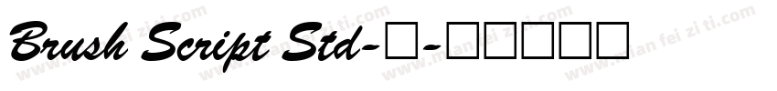 Brush Script Std-中字体转换